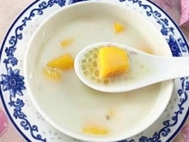椰香芒果西米露