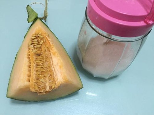【哈密瓜沙冰】步骤1
