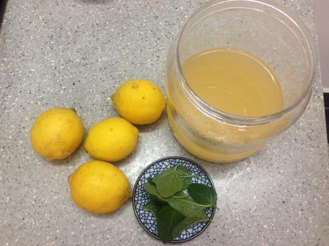 【柠檬薄荷水】步骤1
