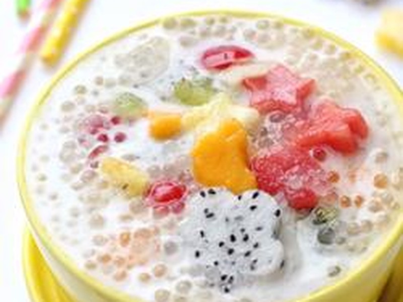 水果西米优酪乳