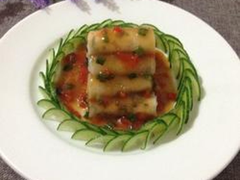 萝卜鸡肉卷