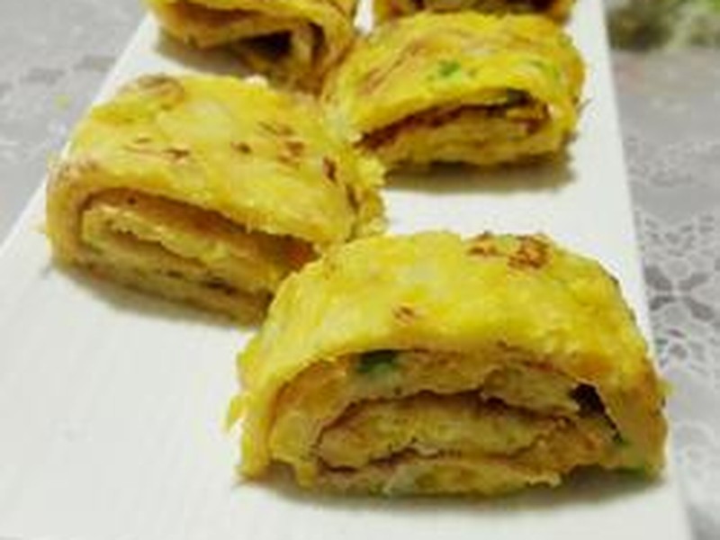 南瓜丝鸡蛋饼
