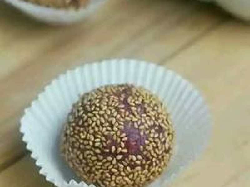 紫薯麻球