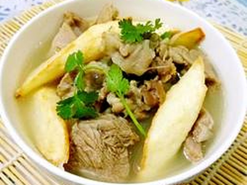 清汤羊肉山药煲