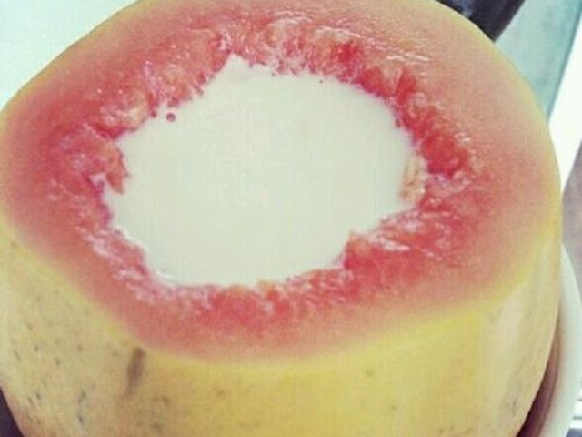 【木瓜牛奶冻。】步骤3