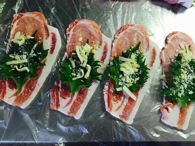 【紫苏芝士猪肉卷】步骤2