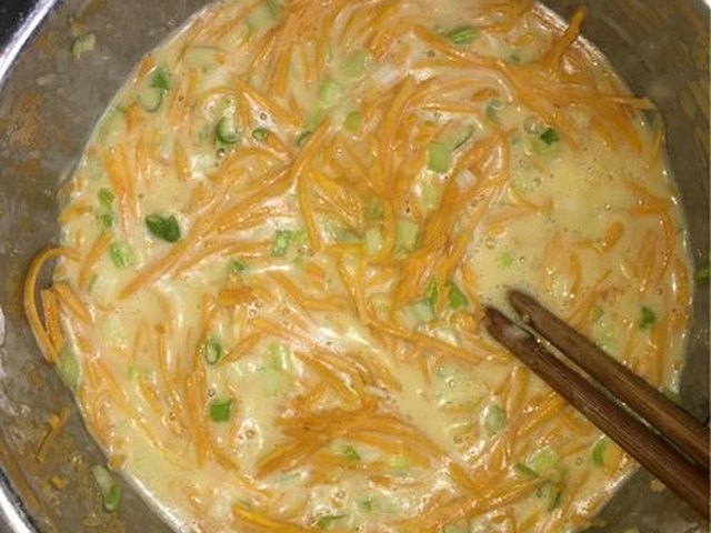 【南瓜鸡蛋饼】步骤3