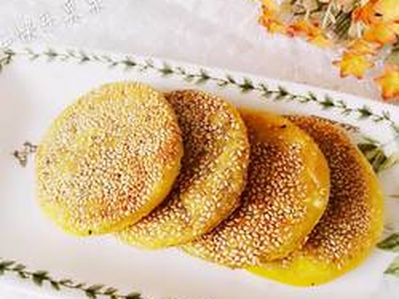 芝香豆沙南瓜饼〈电饼铛版〉