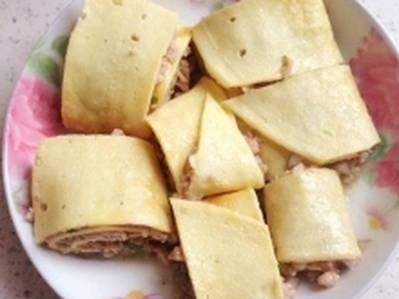 肉末蛋卷