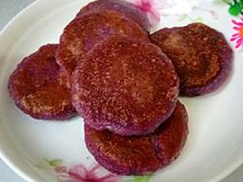 紫薯糯米饼