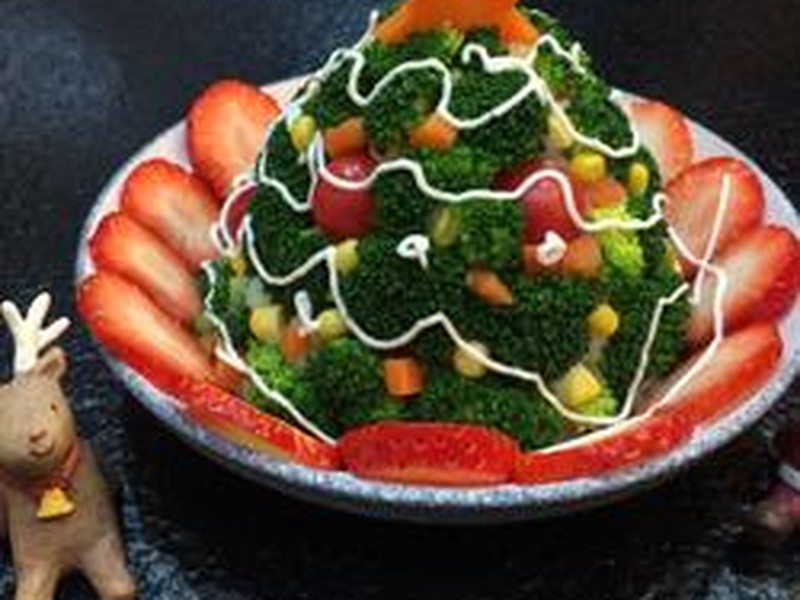 圣诞土豆泥色拉
