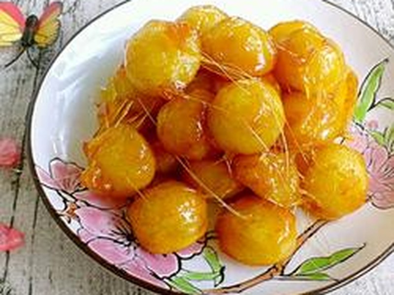 拔丝土豆球