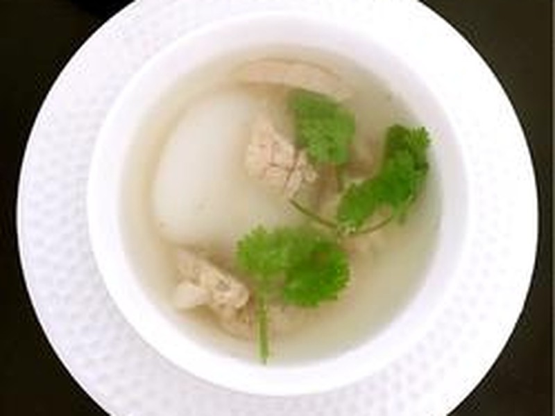 猪肺排骨海底椰汤