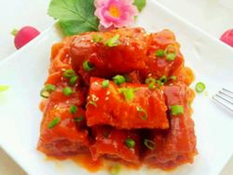肉末茄汁油条