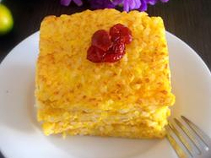米饭鸡蛋饼