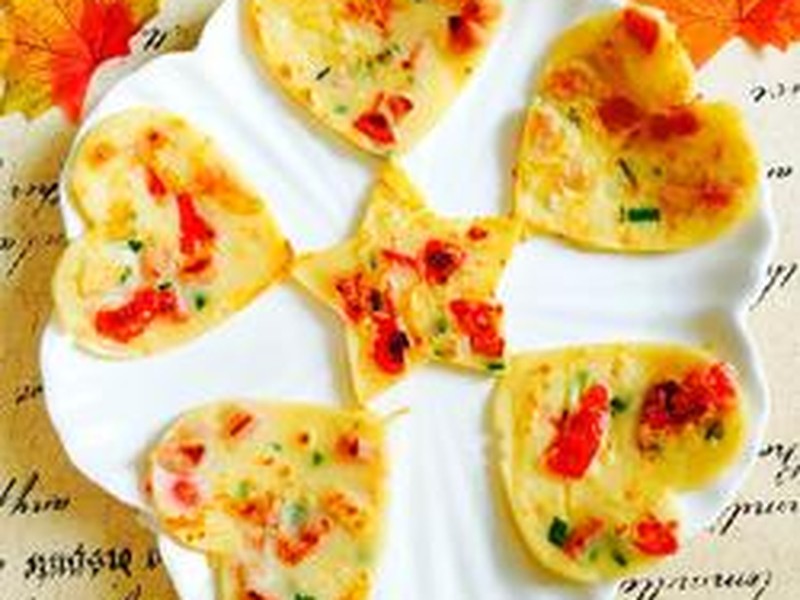 爱心圣女果煎饼