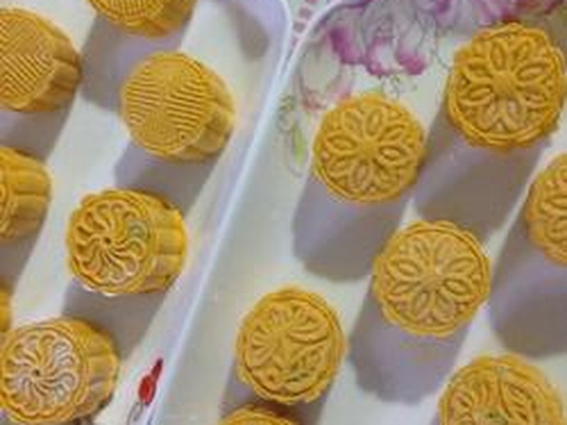 南瓜奶黄点心
