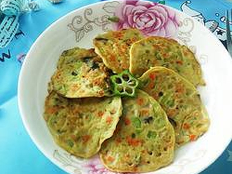 丝瓜蛋饼