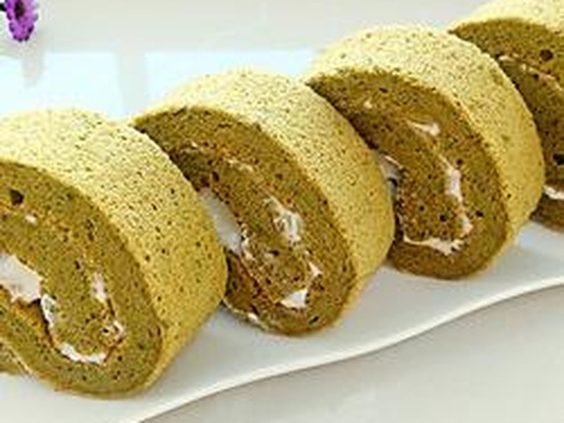 抹茶奶油蛋糕卷