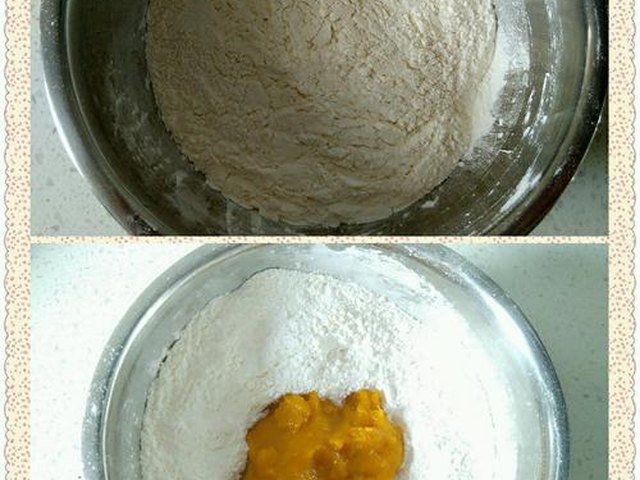 【南瓜豆沙芝麻饼】步骤4