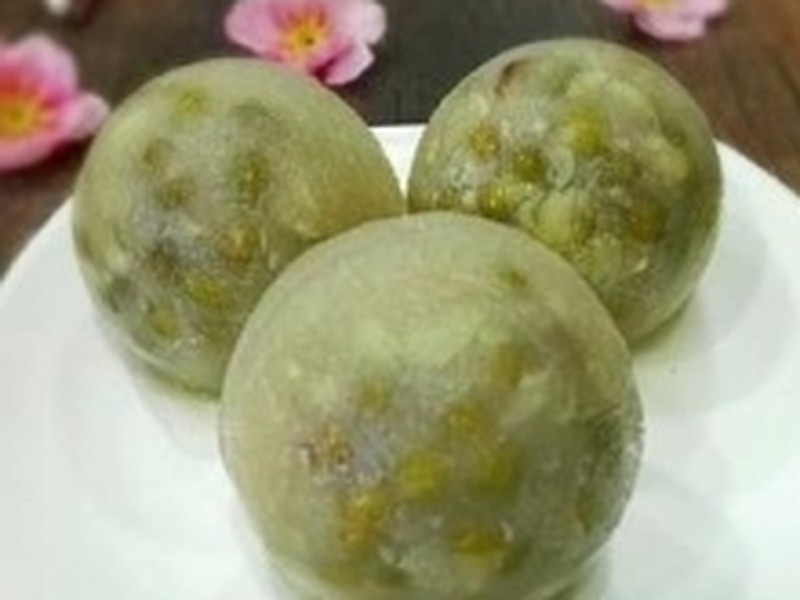 绿豆冰沙球