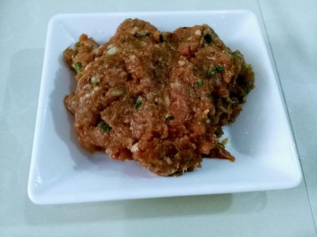 【羊肉馅锅贴】步骤3