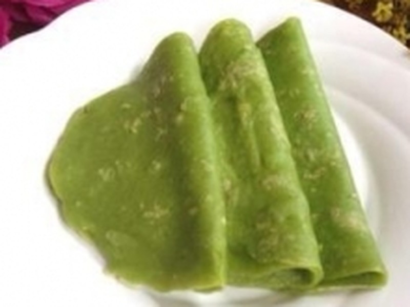 菜汁煎饼