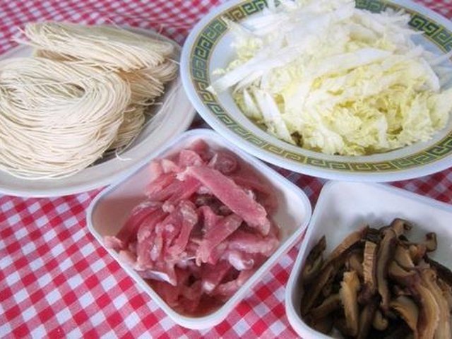 【炒面线】步骤1