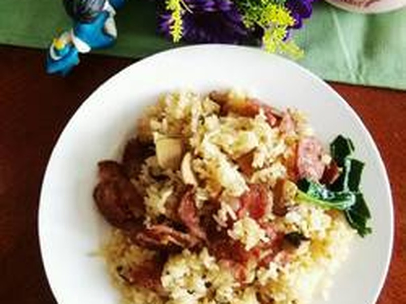 四川腊肠香菇焖饭