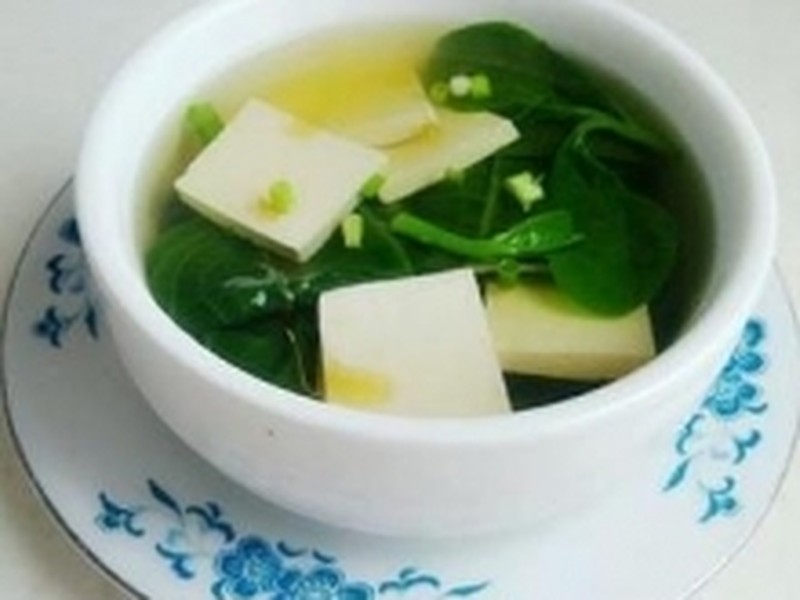 木耳菜豆腐汤