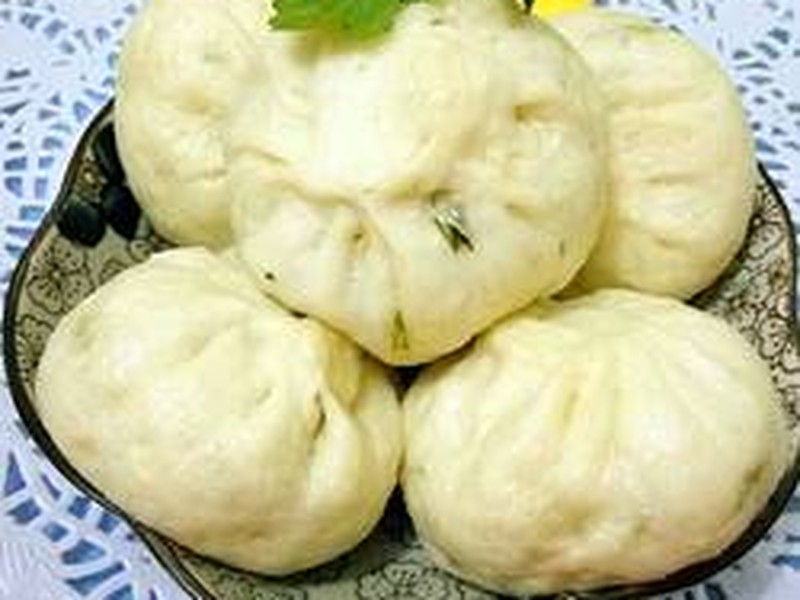 鸡蛋茴香素包子