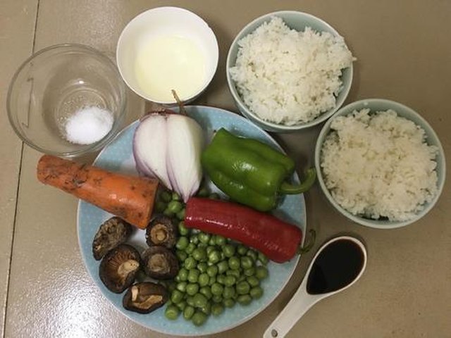 【杂蔬炒饭】步骤1