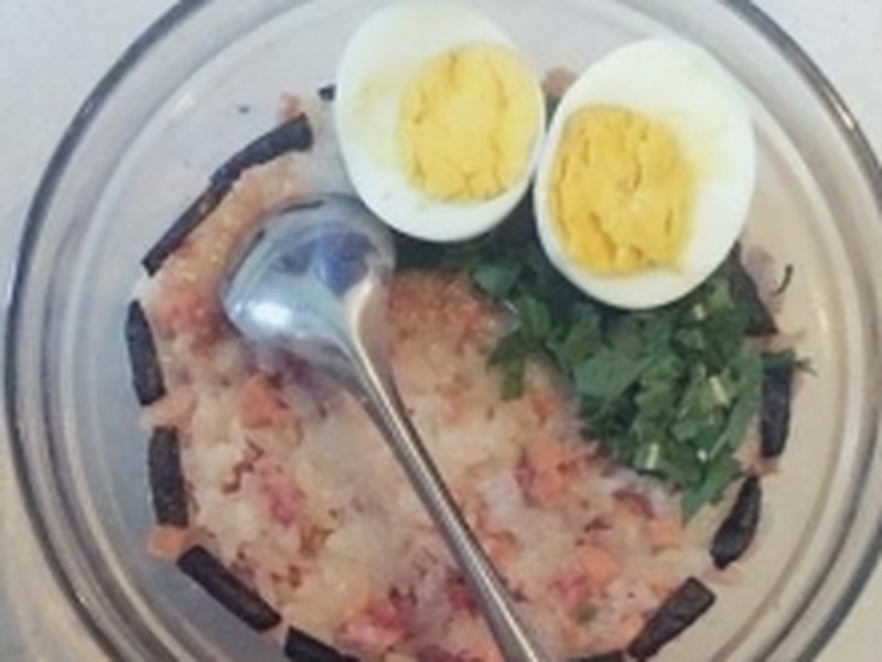 培根香肠煲仔饭