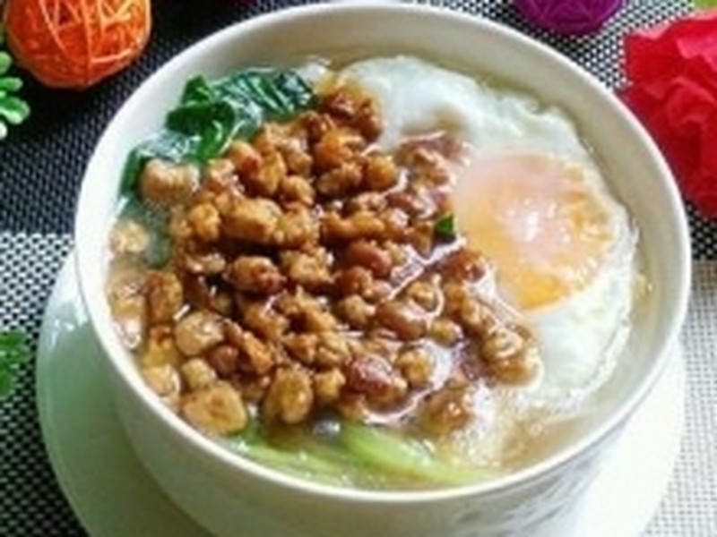 肉丁鸡蛋汤面