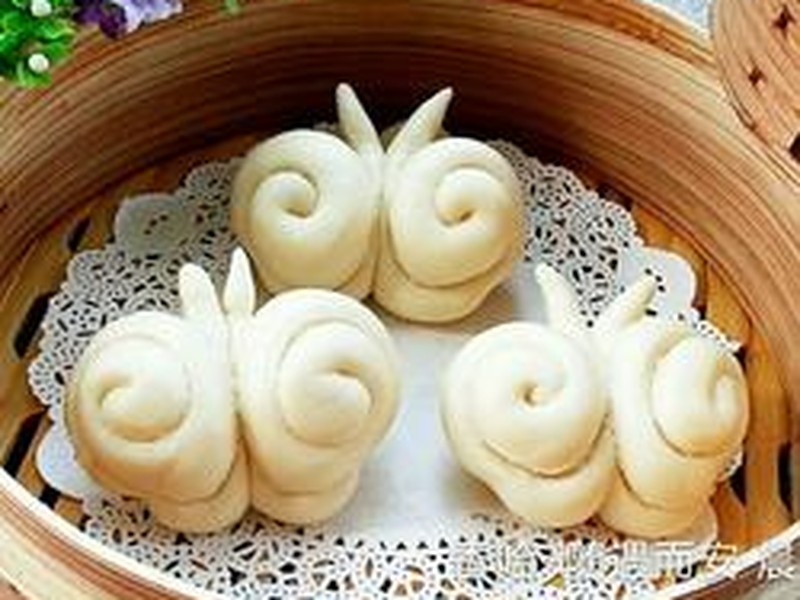 奶香蝴蝶馒头