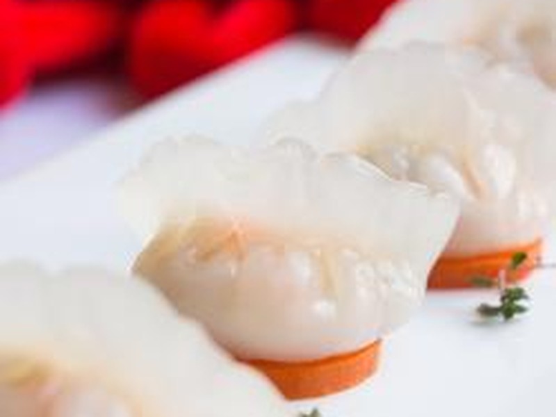 水晶虾仁蒸饺