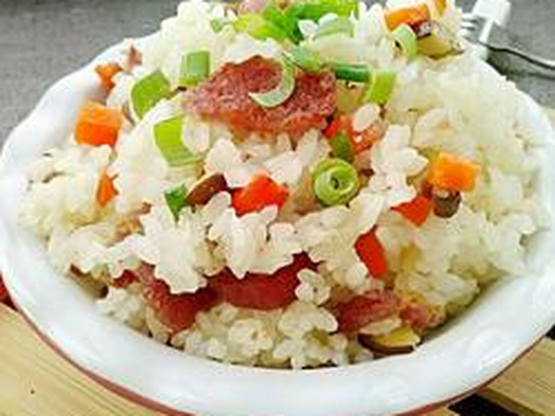 香菇腊肠焖饭
