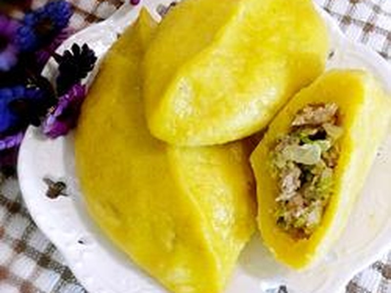 玉米面菜饽饽