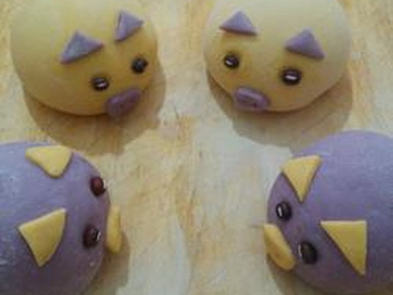 小猪豆沙包