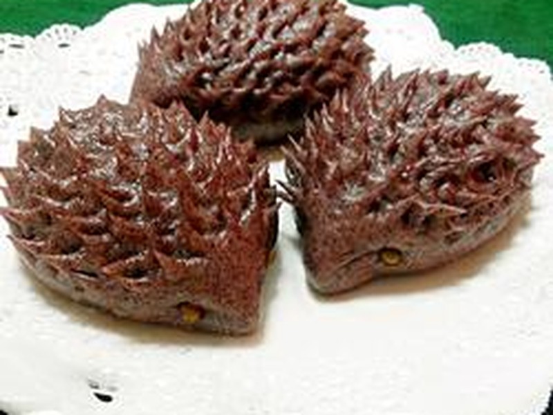 黑米面小刺猬馒头