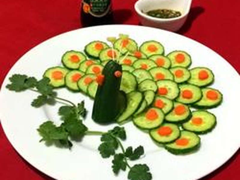 孔雀开屏～凉拌黄瓜片