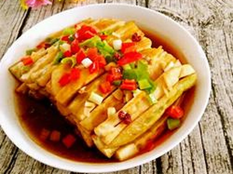 油泼蒜泥茄条