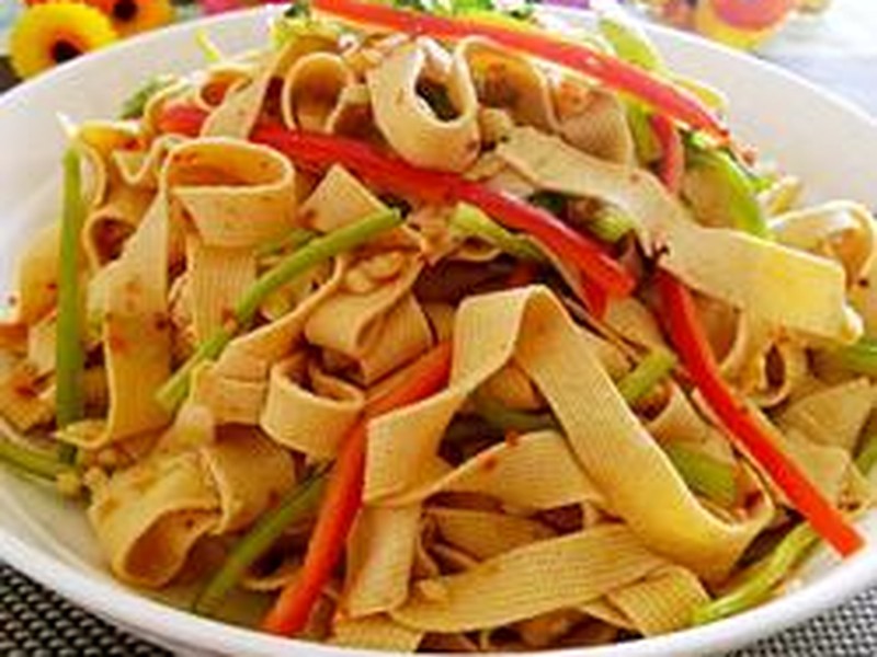 凉拌干豆腐