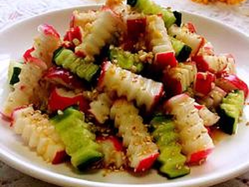 凉拌水萝卜
