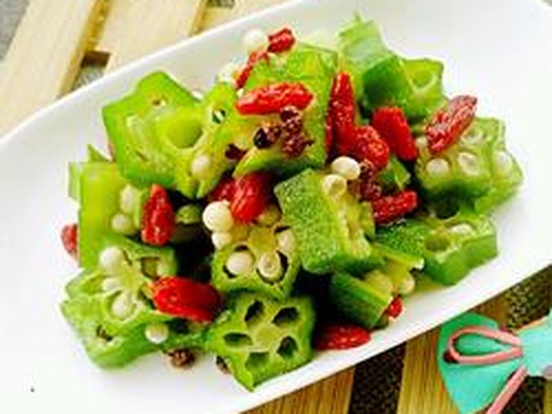 凉拌麻辣秋葵