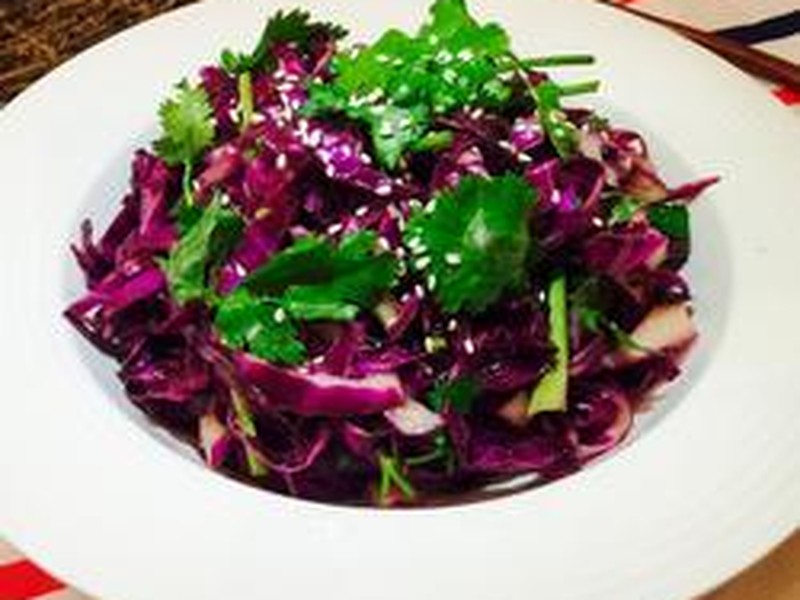 凉拌紫包菜