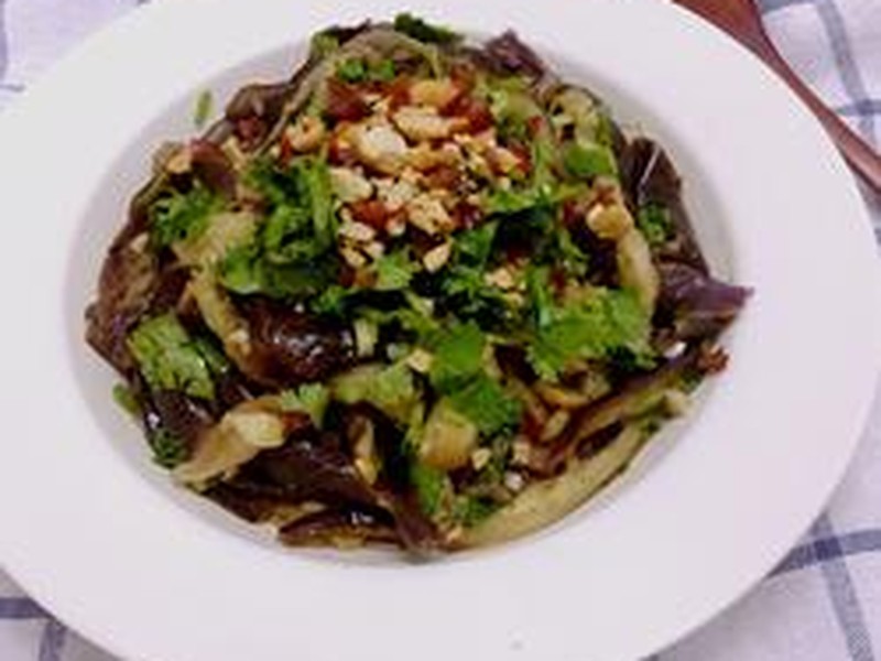 蒜香手撕茄子