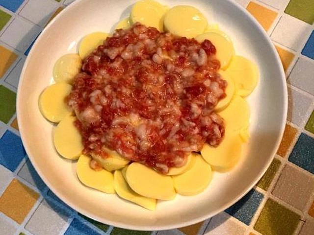 【日本豆腐肉末蒸蛋】步骤4