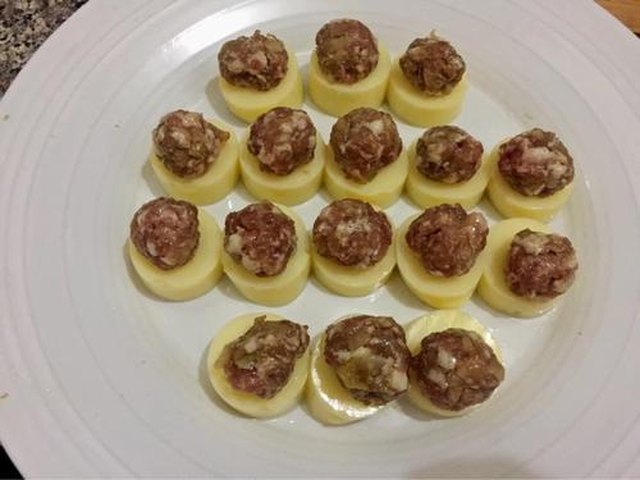 【玉子豆腐蒸肉丸】步骤4