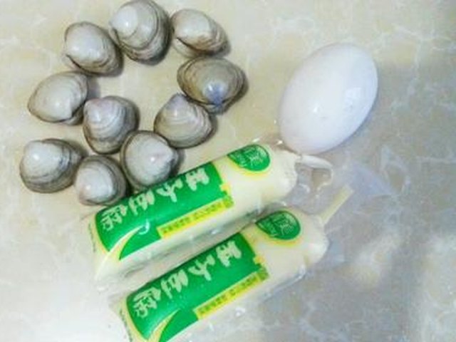 【蛤蜊蒸蛋（日本豆腐）】步骤1
